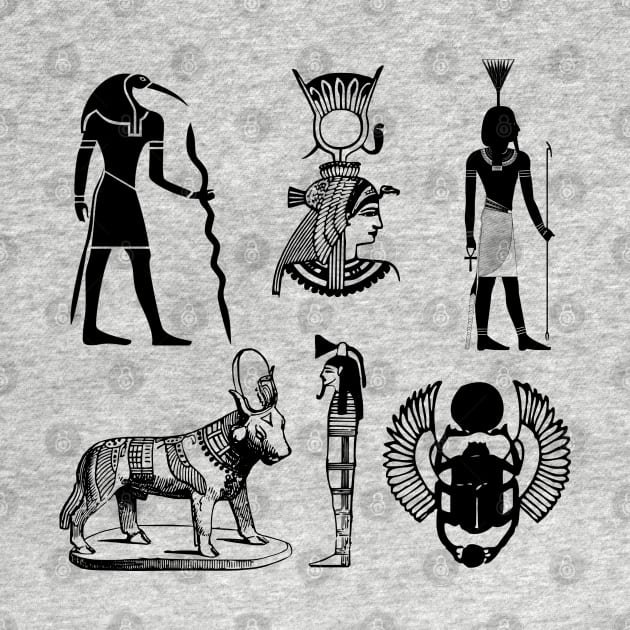 Ancient Egyptian Symbols by Nisuris Art